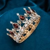 The best-selling water diamond crown in Europe and America, the best-selling bride headwear crown on Amazon, the full circle round children's princess small crown Specification image